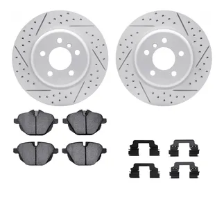 R1 Concepts WBTH1-31206 Brake Rotors - Carbon Coated - D/S W/ Euro Ceramic Pads & Hdw
